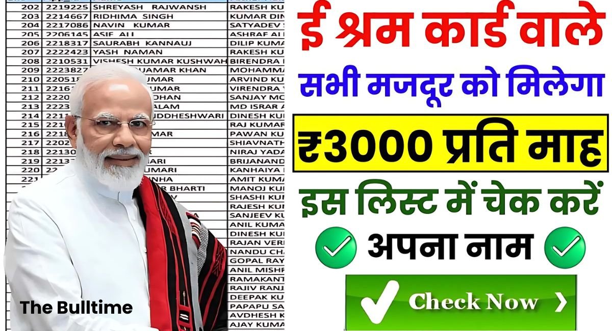 New E Shram Card List