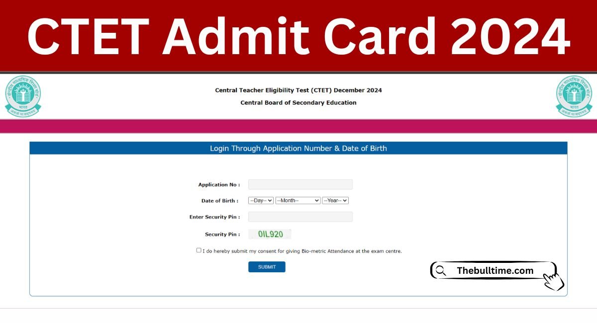 Ctet Admit Card 2024