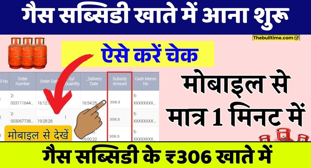 Gas Subsidy Check Online, गैस सिलेंडर की सब्सिडी का पैसा जारी, ऐसे करें चेक 1 Gas Subsidy Check Online