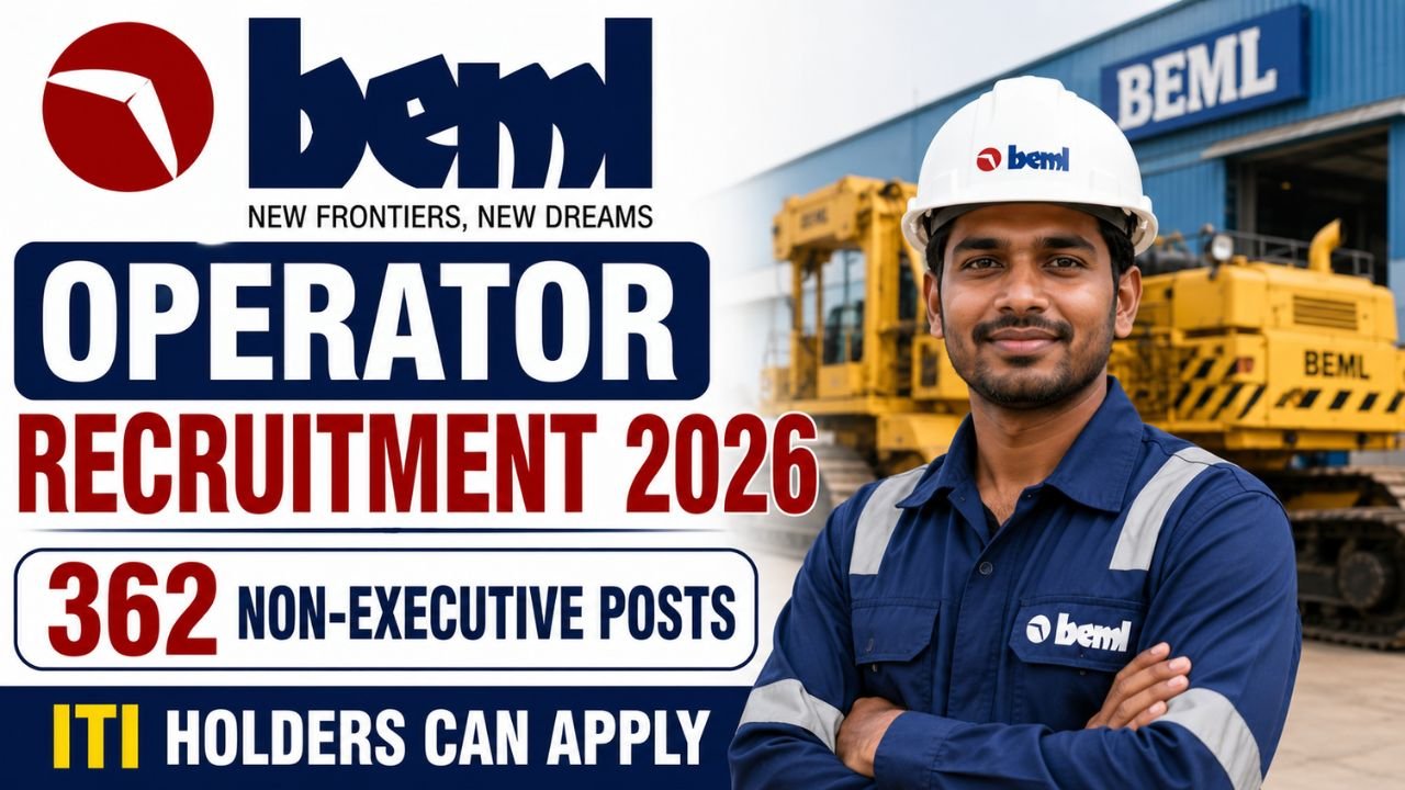 Beml Operator Recruitment 2026