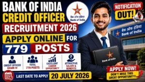 Bank Of India Credit Officer Recruitment 2026