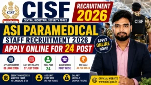 Cisf Asi Paramedical Staff Recruitment 2026