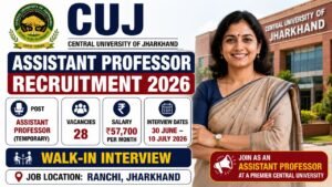 Cuj Assistant Professor Recruitment 2026