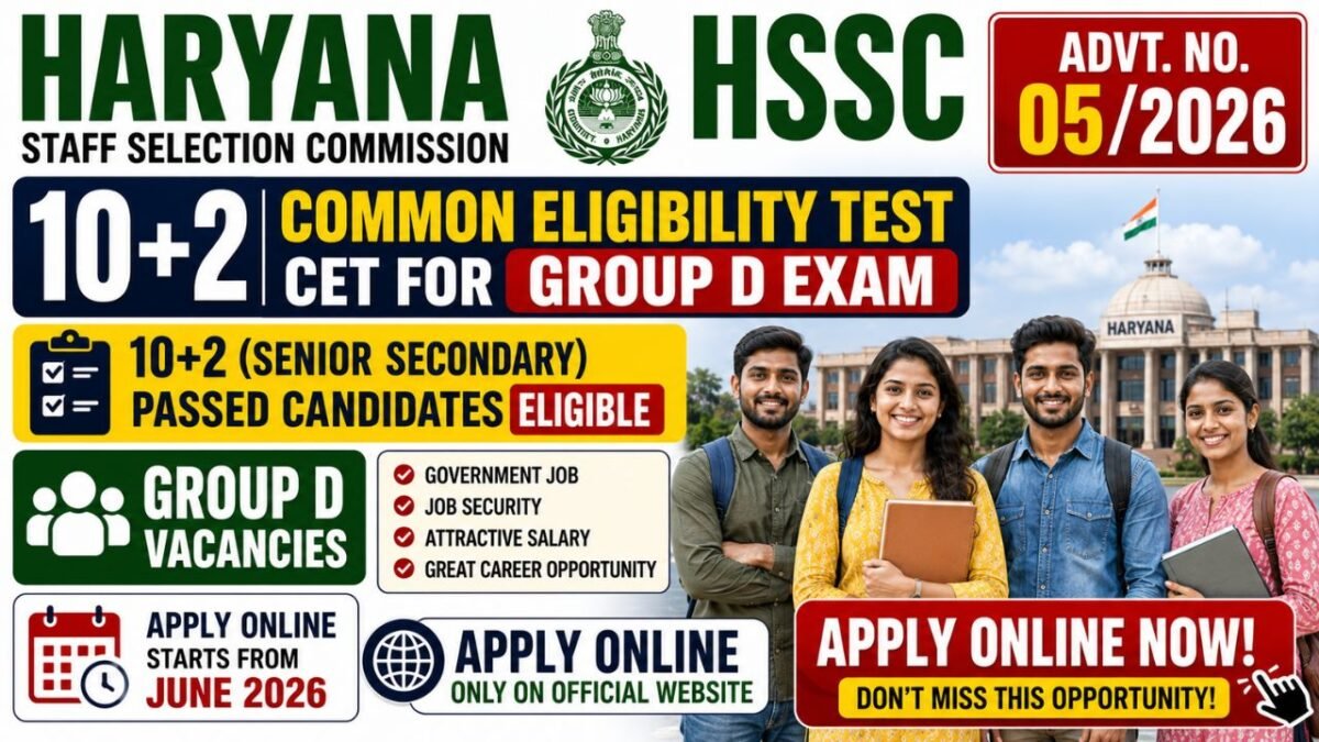 Hssc Group D Recruitment 2026