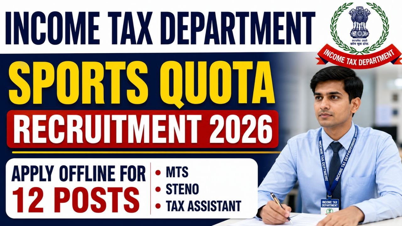 Income Tax Odisha Sports Quota Recruitment 2026 – Apply Offline For 12 Tax Assistant, Steno &Amp; Mts Posts 1 Income Tax Odisha Sports Quota Recruitment 2026