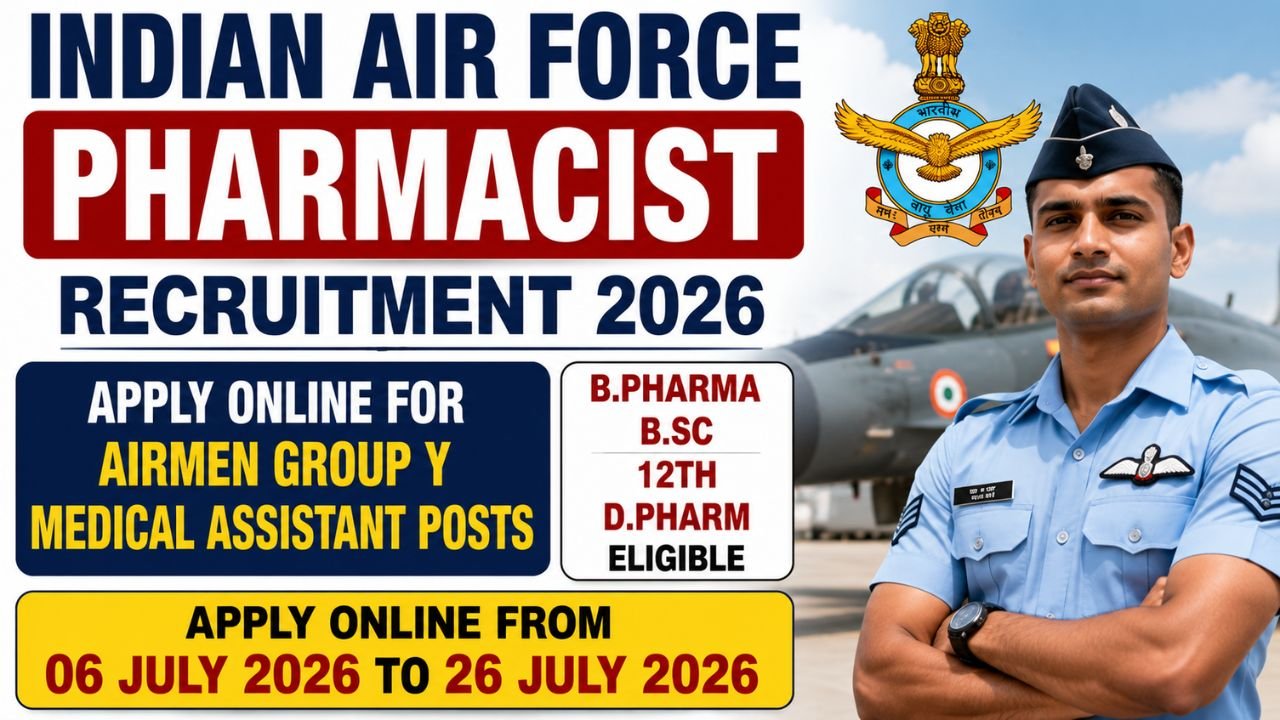 Indian Air Force Pharmacist Recruitment 2026