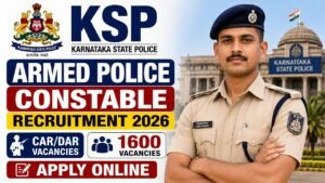 Ksp Armed Police Constable Recruitment 2026