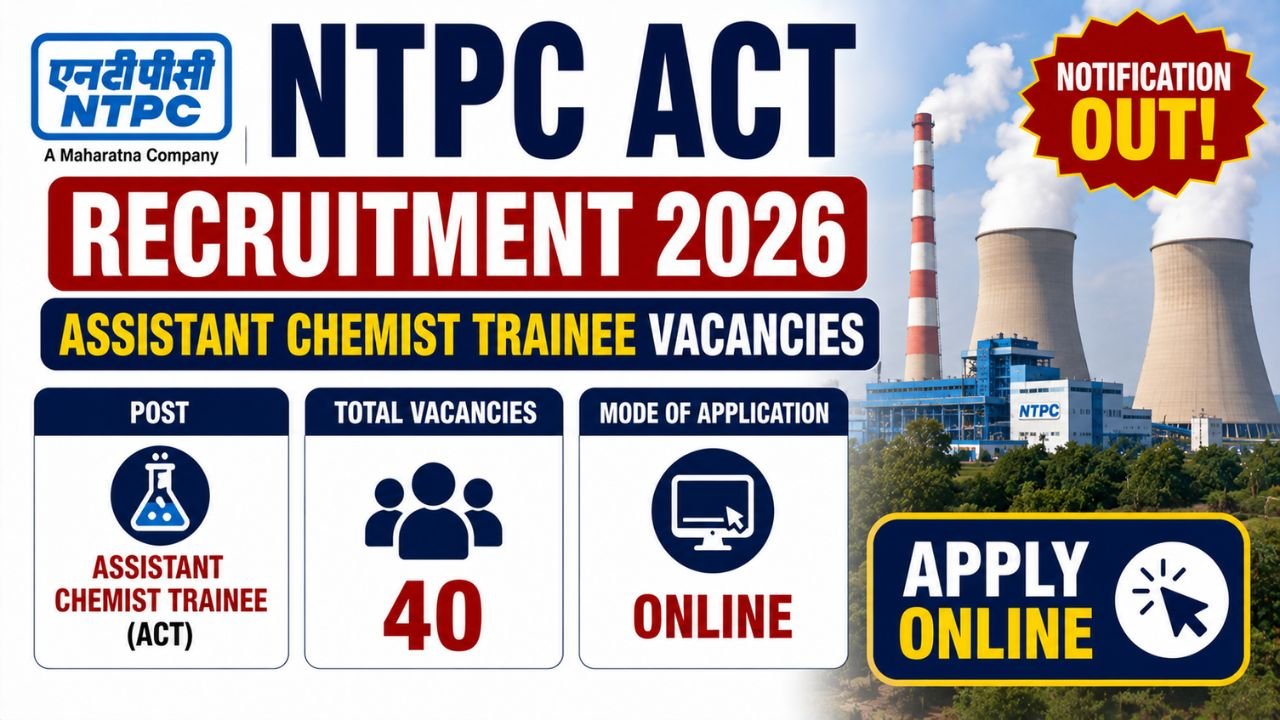 Ntpc Act Recruitment 2026