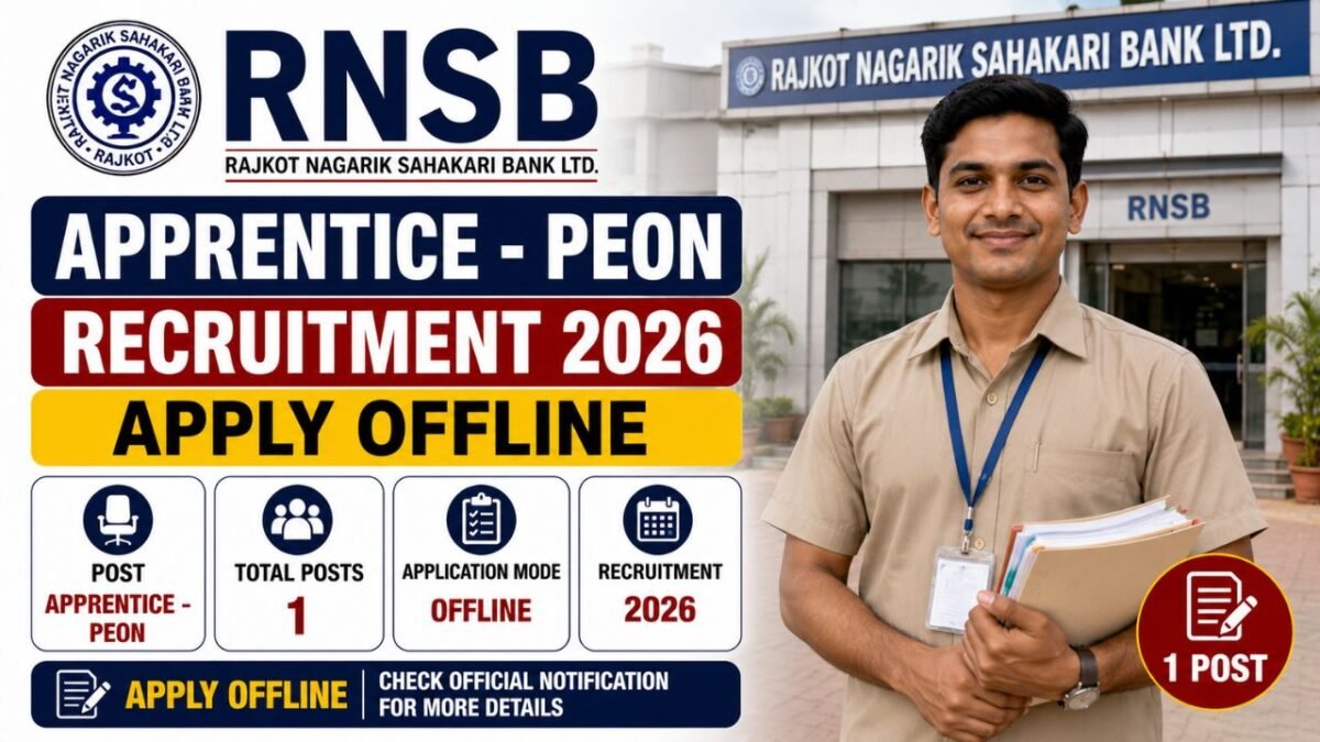 Rnsb Apprentice Peon Recruitment 2026
