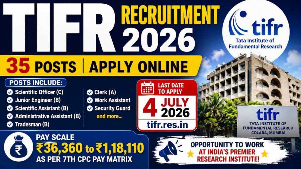 Tifr Recruitment 2026
