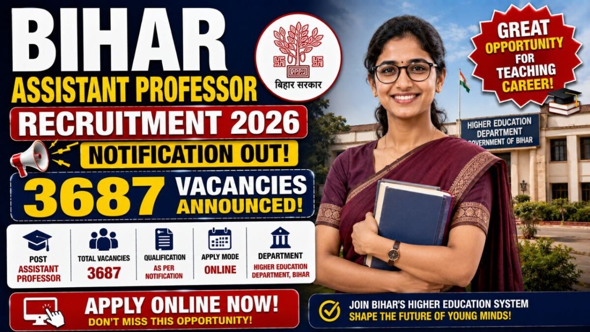 Bihar Assistant Professor Recruitment 2026